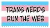 A blinkie reading trans nerds run the web